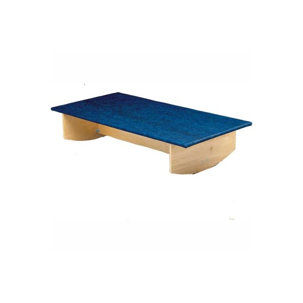 Rocker Board, Wooden with Carpet, Side-to-Side, 60"L x 30"W x 12"H
